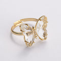 Fashion Gold-plated Open Finger Copper Jewelry Rings