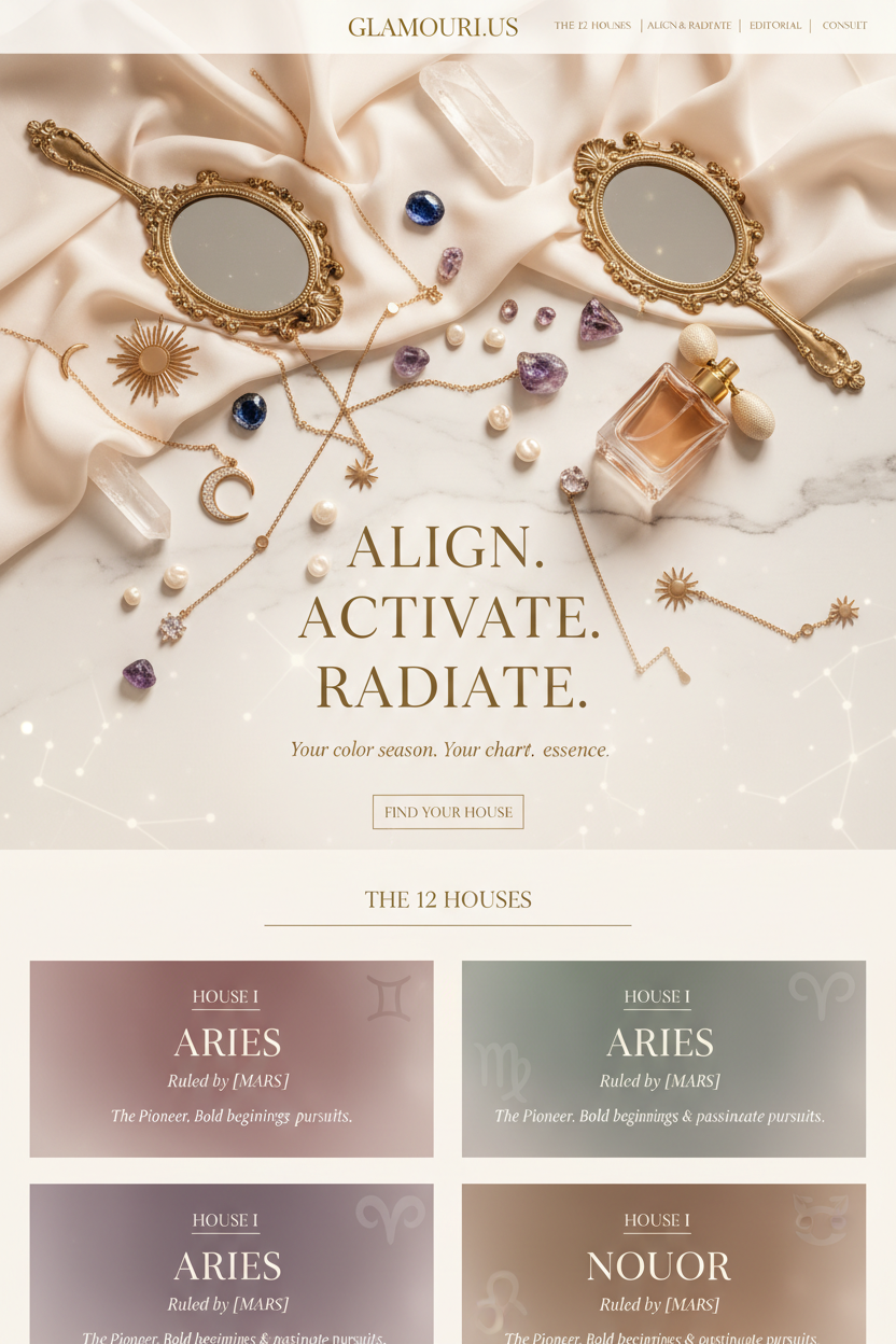 Glamouri.us — Mirrors & Jewels Hero